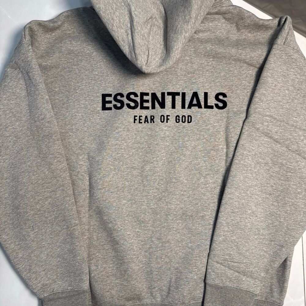 Essentials Fear-of-god Men's Grey Hoodie - Picture 2 of 6